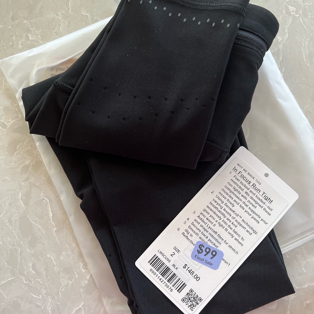 Lululemon In Focus Run Size 2 EUC